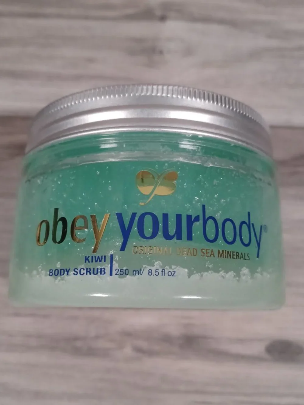 Obey Your Body Dead Sea Minerals Kiwi Body Scrub New